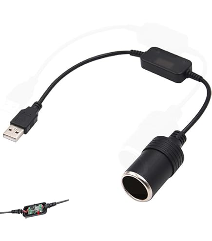 Amazon.co.jp: シガレットライターソケット USBポート 12V 車用 メス